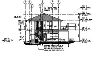 Rendering of two proposed two-storey residences