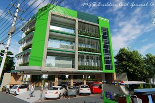 Rendering of a proposed four-storey commercial building
