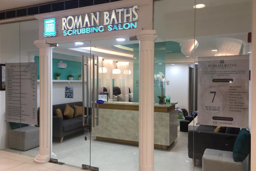 Roman Baths and Scrubbing Salon interior